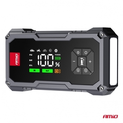 Amio Startovací zařízení 4in1 12V/600A, kompresor