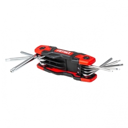 Torx klíče, skládací, 8ks, CRV AMiO-04789