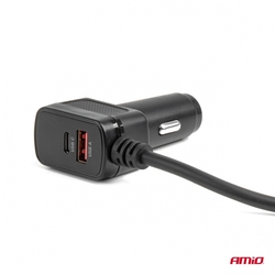 Prodlužovací zásuvka s nabíječkou 4xUSB-A QC3.0 PD 3.0 180 W AMIO-04835