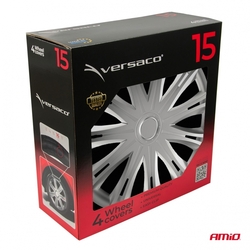 Poklice Spark 15” stříbrná sada 4ks COLOR BOX