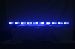 LED alej voděodolná (IP66) 12-24V, 40x LED 1W, modrá 1200mm