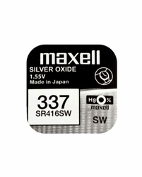337 | SR416SW Maxell 1.55V stříbrooxidová baterie (1 ks)