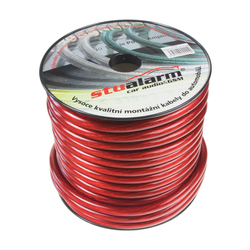 Kabel 20 mm², červeně transparentní, 25 m bal