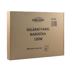 CarClever Solární panel - nabíječka 120W (6,67A)