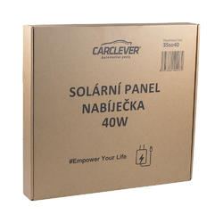 CarClever Solární panel - nabíječka 40W (2,22A)