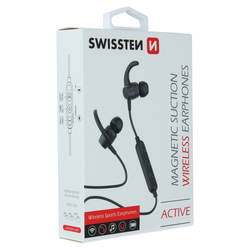 Swissten Stereo bluetooth sluchátka ACTIVE BLACK