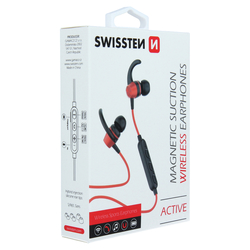 Swissten Stereo bluetooth sluchátka ACTIVE RED