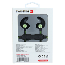 Swissten Stereo bluetooth sluchátka ACTIVE LIME