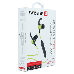 Swissten Stereo bluetooth sluchátka ACTIVE LIME