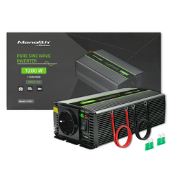 Qoltec Sinusový měnič napětí z 12/230V, 600W