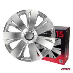 Poklice Energy 15” stříbrná sada 4ks COLOR BOX