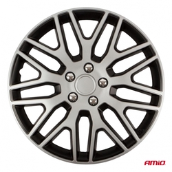 Poklice Dakar 16” černo-stříbrná sada 4ks COLOR BOX