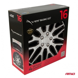Poklice Dakar 16” černo-stříbrná sada 4ks COLOR BOX