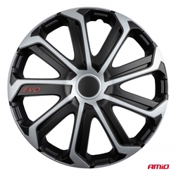 Poklice Evo 16" černo - stříbrná sada 4ks COLOR BOX