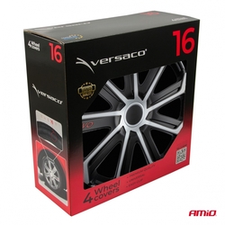 Poklice Evo 16" černo - stříbrná sada 4ks COLOR BOX