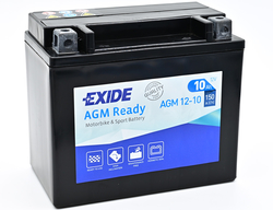 Exide AGM12-10, 12V 10Ah 150A (150x87x130mm) JIS: YTX12-BS