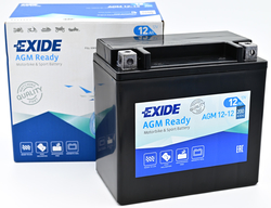 Exide AGM12-12, 12V 12Ah 200A (150x87x145mm) JIS: YTX14-BS