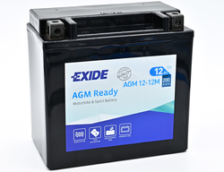 Exide AGM12-12M, 12V 12Ah 200A (150x90x145mm)