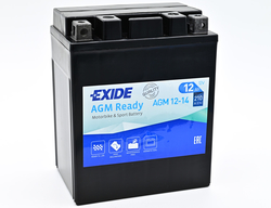 Exide AGM12-14, 12V 12Ah 210A (134x89x164mm) JIS: YTX14AHL-BS