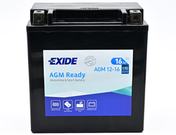 Exide AGM12-16, 12V 16Ah 170A (150x90x160mm) JIS: YTX16-BS