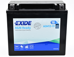 Exide AGM12-19, 12V 18Ah 270A (175x87x155mm) JIS: 