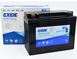 Exide AGM12-23, 12V 21Ah 350A (205x86x162mm) JIS: YTX24HL-BS