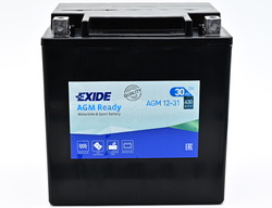 Exide AGM12-31, 12V 30Ah 430A (166x126x175mm) JIS: YIX30L-BS