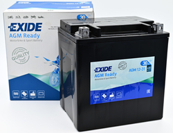 Exide AGM12-31, 12V 30Ah 430A (166x126x175mm) JIS: YIX30L-BS