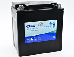 Exide AGM12-31, 12V 30Ah 430A (166x126x175mm) JIS: YIX30L-BS