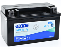 Exide AGM12-6, 12V 6Ah 90A (150x87x93mm) JIS: 12N7E-4B