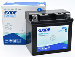 Exide AGM12-7, 12V 6Ah 100A (113x70x105mm) JIS: YTZ7S