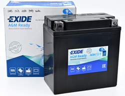 Exide AGM12-9, 12V 9Ah 120A (135x75x139mm) JIS: YB9-B