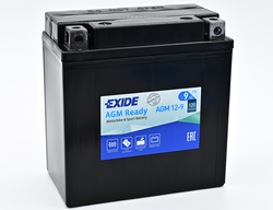 Exide AGM12-9, 12V 9Ah 120A (135x75x139mm) JIS: YB9-B