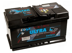 Exiqa Ultra 12V 80Ah 720A, B580B4 (315x175x175mm, pravá)
