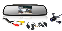 Bezdrátová parkovací kamera s LCD 4,3" monitorem na zrcátko