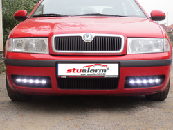LED světla pro denní svícení Škoda Octavia I 2000-10, ECE