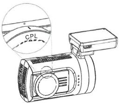 CPL polarizační filtr pro kameru dvrb24s,dvrb27wifi
