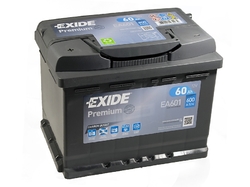 Exide Premium 12V 60Ah 600A, EA601 (242x175x190mm, levá)