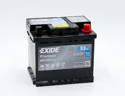 Exide Premium 12V 53Ah 540A, EA530 (207x175x190mm, pravá)