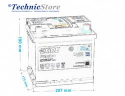 Exide Premium 12V 53Ah 540A, EA530 (207x175x190mm, pravá)