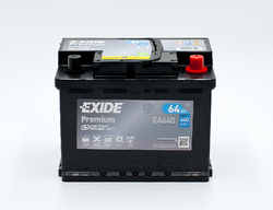 Exide Premium 12V 64Ah 640A, EA640 (242x175x190mm, pravá)
