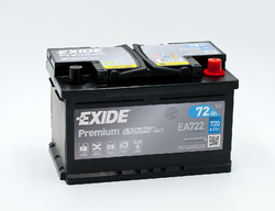 Exide Premium 12V 72Ah 720A, EA722 (278x175x175mm, pravá)