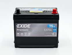 Exide Premium 12V 75Ah 630A, EA754 (272x173x222mm, pravá)