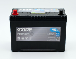 Exide Premium 12V 95Ah 800A, EA955 (306x173x222mm, levá)