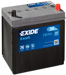 Exide Excell 12V 35Ah 240A, EB356 (187x127x220mm, pravá)