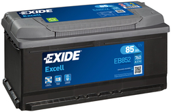 Exide Excell 12V 85Ah 760A, EB852 (353x175x175mm, pravá)