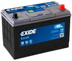 EXIDE Excell 12V 95Ah 720A, EB954 (306x173x222mm, pravá)