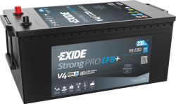 Exide StrongPRO 12V 235Ah 1200A, EE2353 (513x279x223mm)