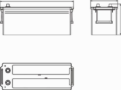 Exide PowerPRO 12V 145Ah 900A, EF1453 (513x189x223mm)