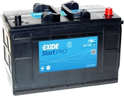 Exide StartPRO 12V 110Ah 750A, EG1102 (345x175x239mm)